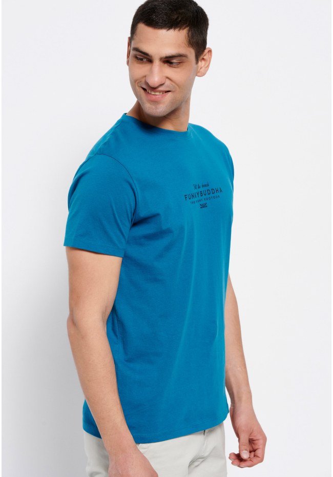 T-shirt με Funky Buddha τύπωμα στο στήθος