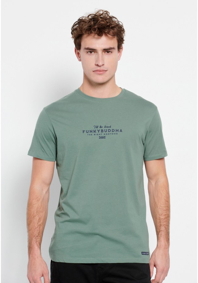 T-shirt με Funky Buddha τύπωμα στο στήθος