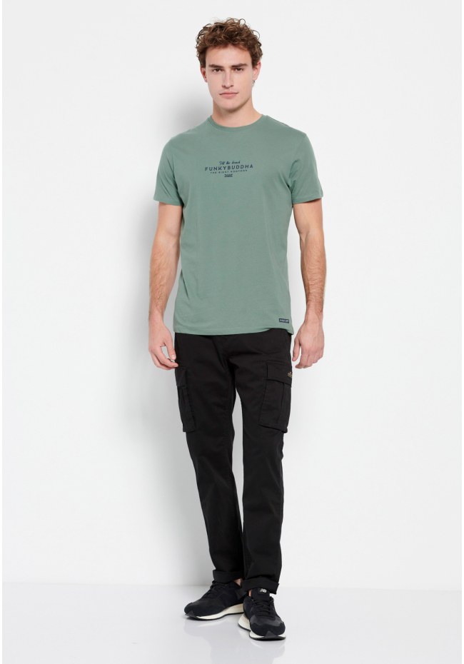 T-shirt με Funky Buddha τύπωμα στο στήθος