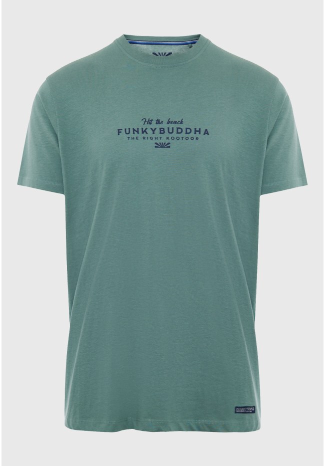 T-shirt με Funky Buddha τύπωμα στο στήθος