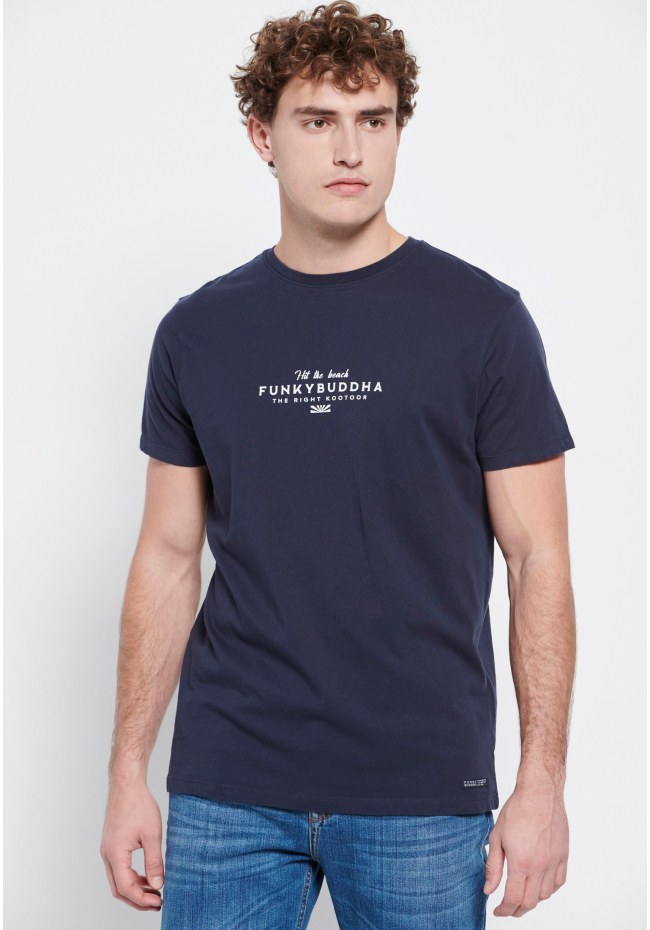 T-shirt με Funky Buddha τύπωμα στο στήθος