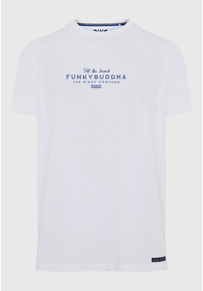 Crew neck t-shirt with Funky Buddha print