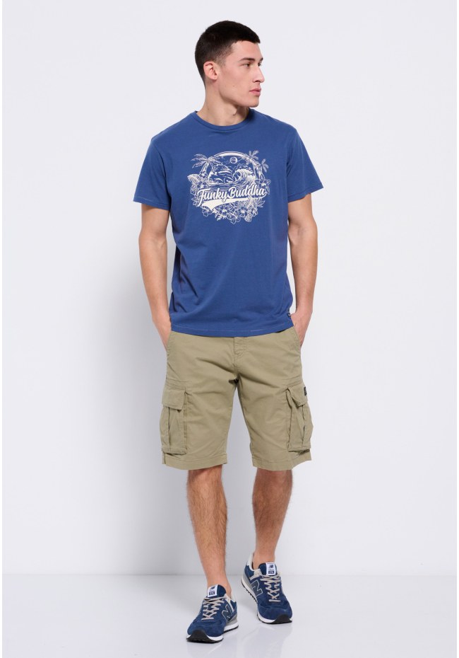 T-shirt με branded hawaiian style τύπωμα