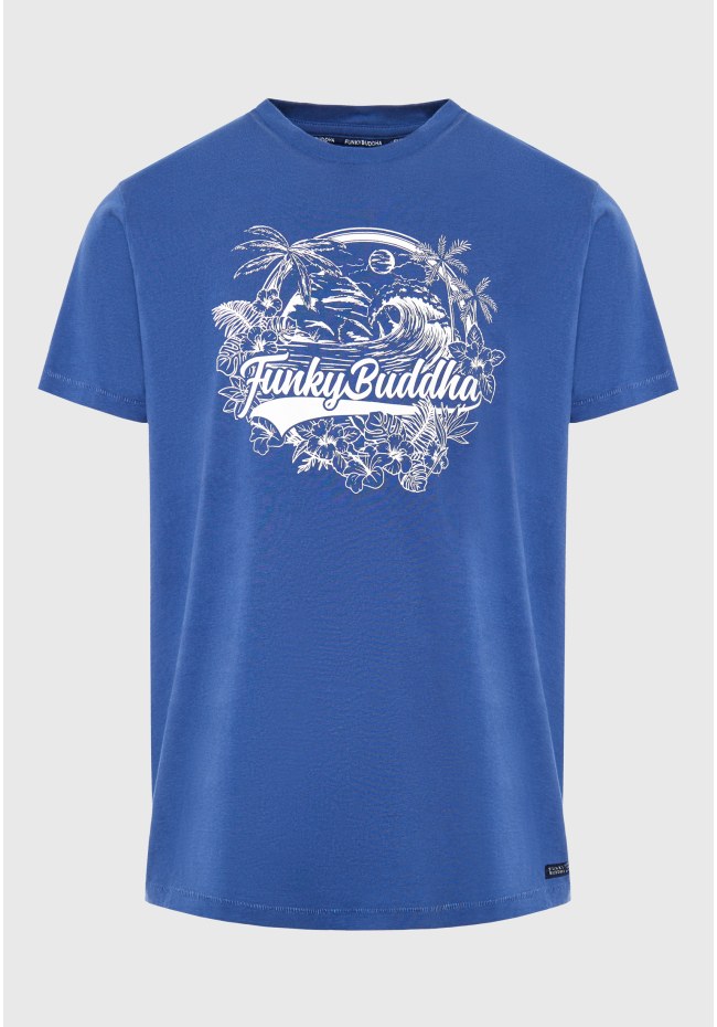 T-shirt με branded hawaiian style τύπωμα