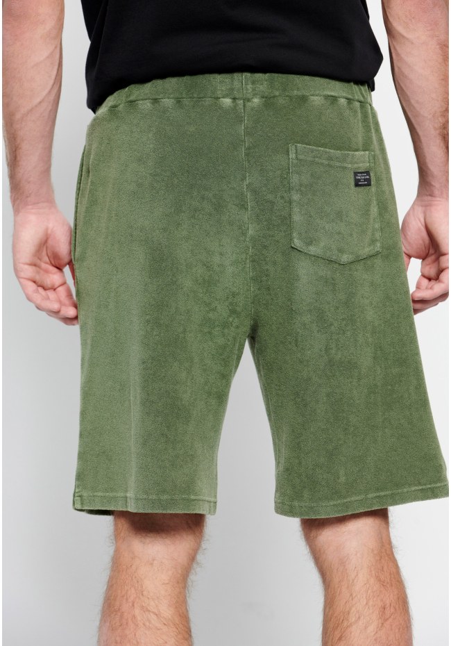 Jogger shorts in towel terry fabric