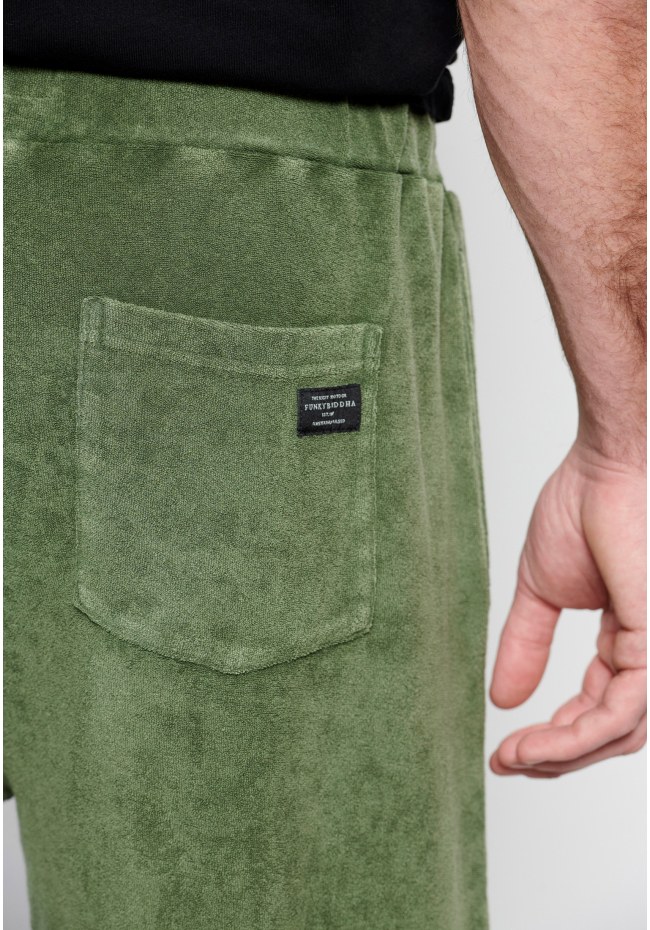 Jogger shorts in towel terry fabric