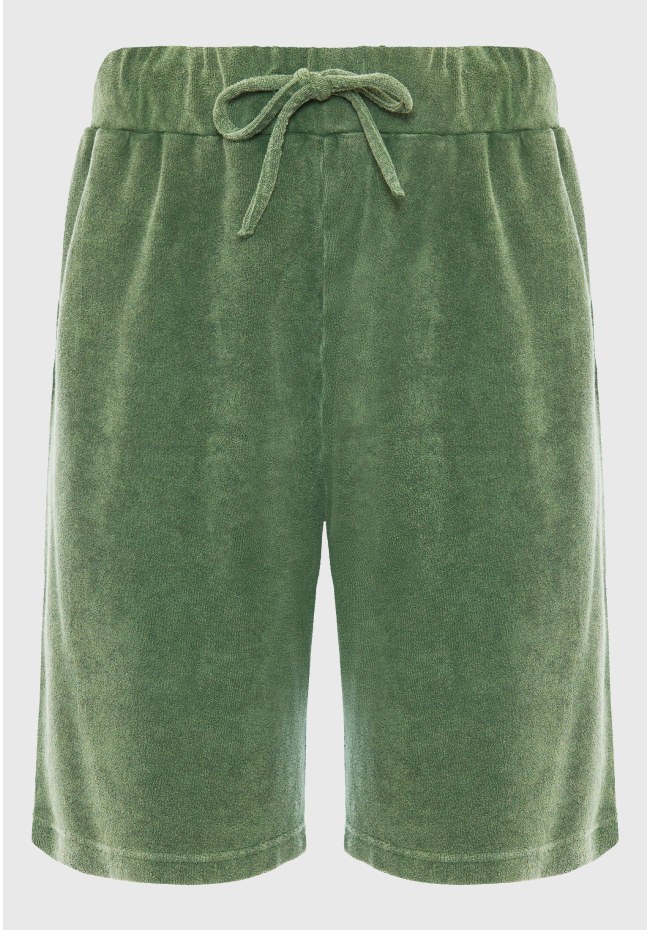 Jogger shorts in towel terry fabric