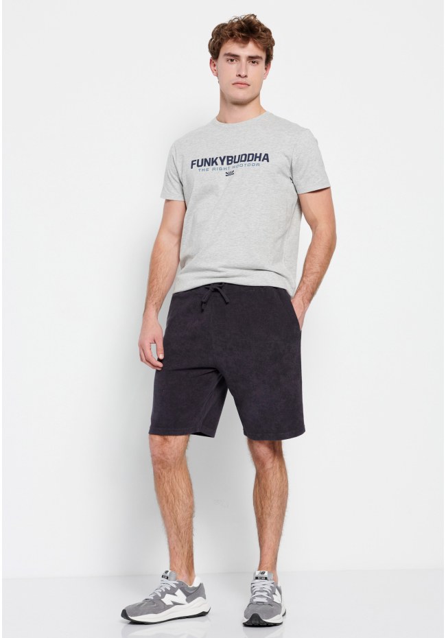 Jogger shorts in towel terry fabric