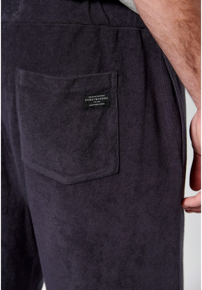 Jogger shorts in towel terry fabric
