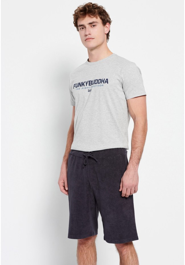 Jogger shorts in towel terry fabric