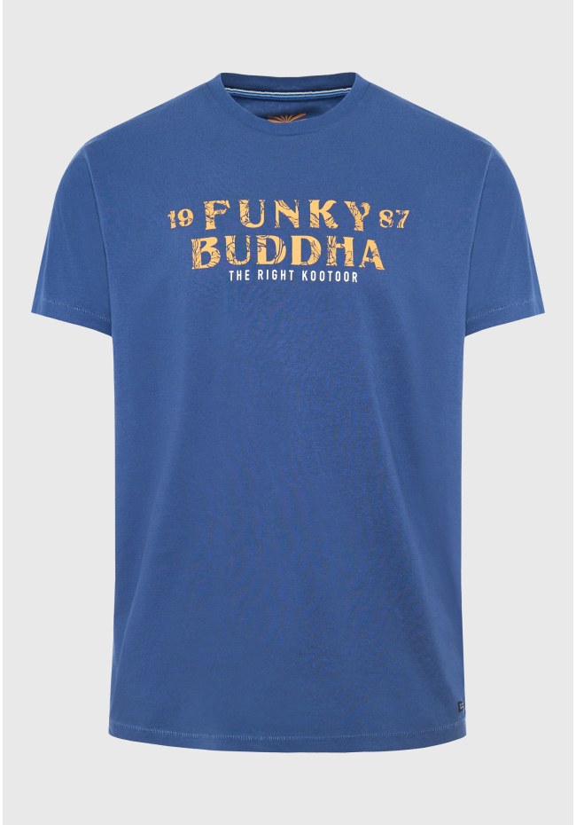 Organic cotton t-shirt with branded print