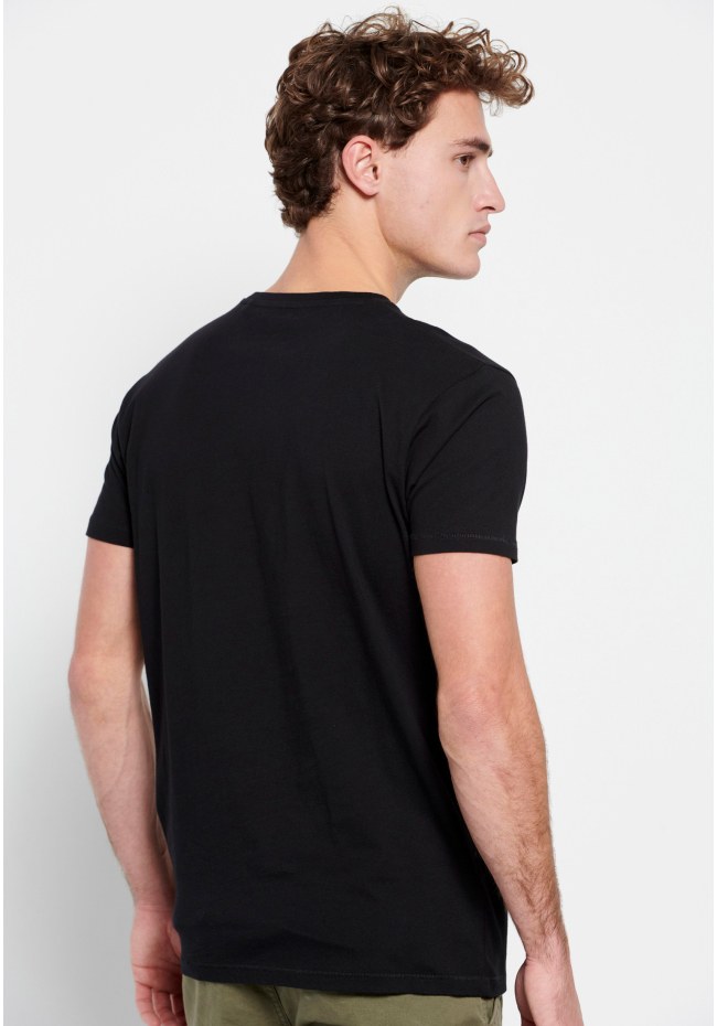 Crew neck t-shirt with minimal branded print