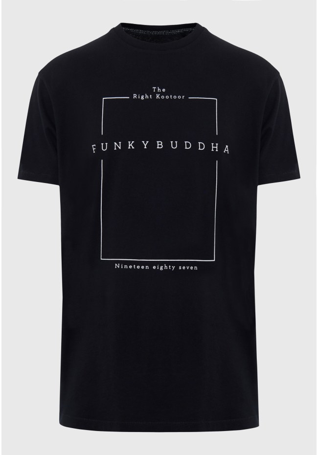 Crew neck t-shirt with minimal branded print