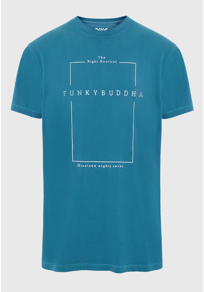 Crew neck t-shirt with minimal branded print