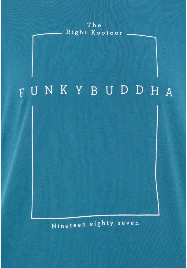 Crew neck t-shirt with minimal branded print