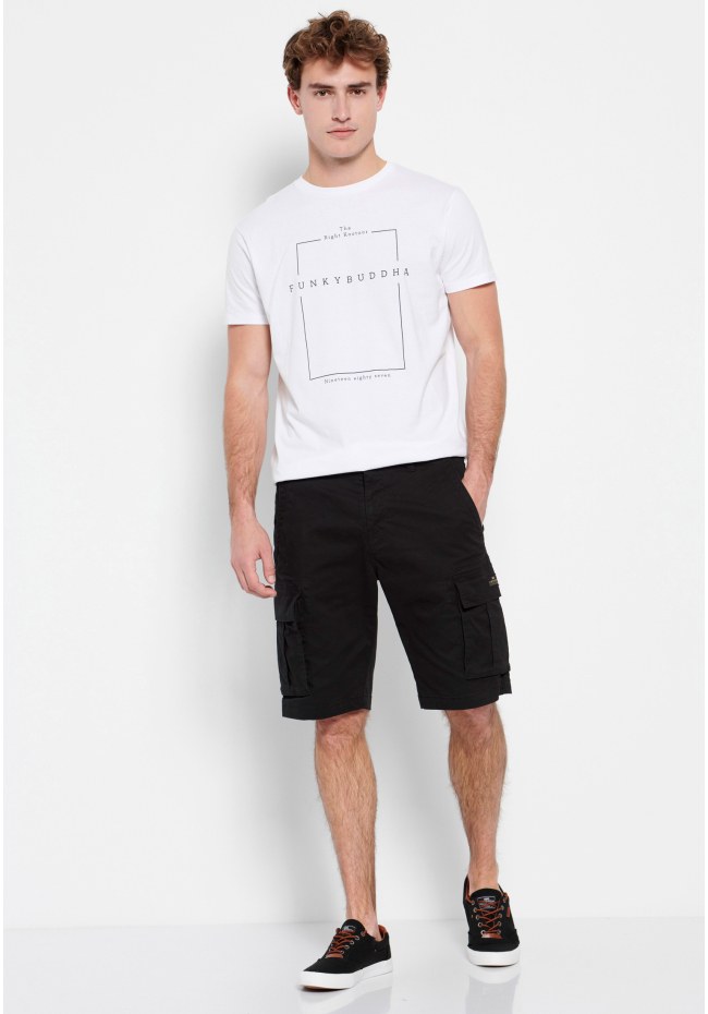 Crew neck t-shirt with minimal branded print