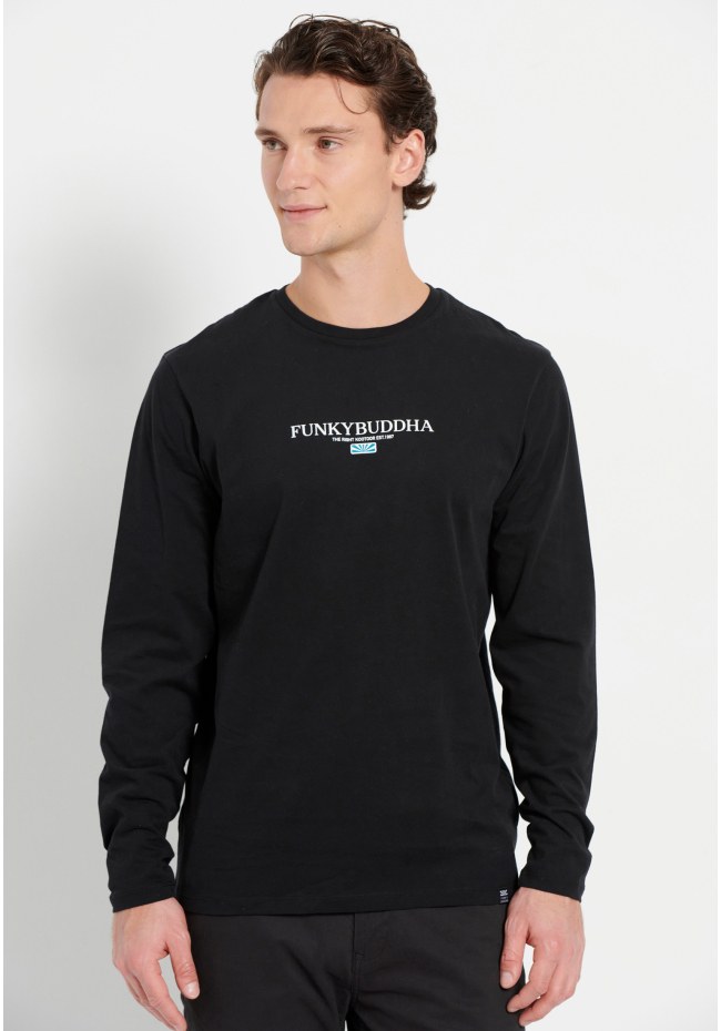 Longsleeve t-shirt with chest print