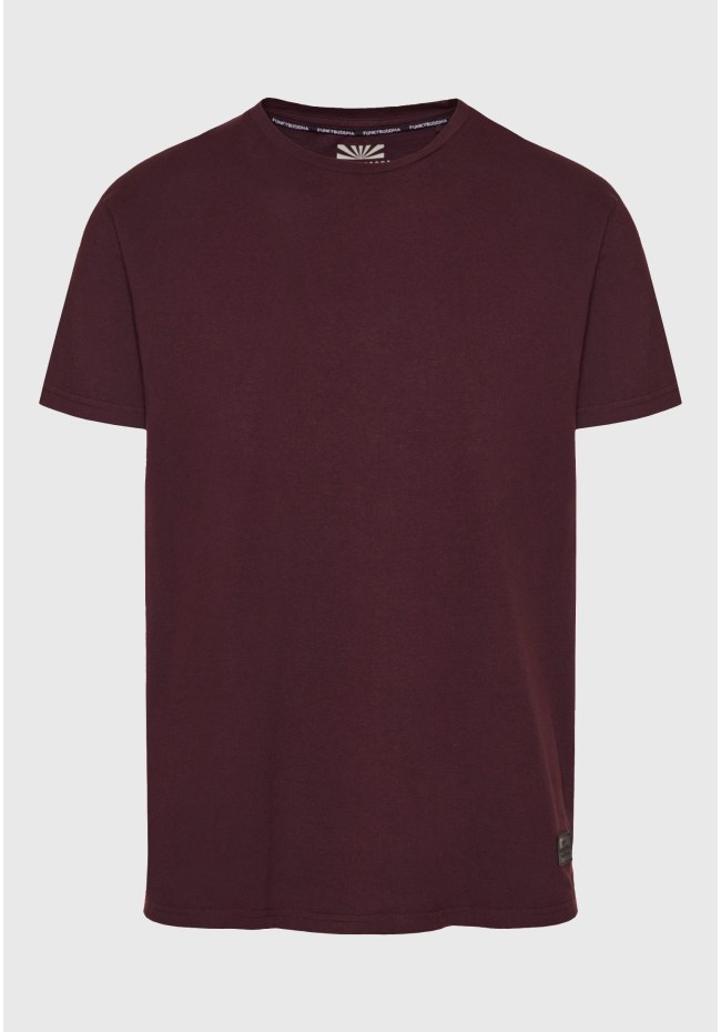 Relaxed fit μονόχρωμο t-shirt