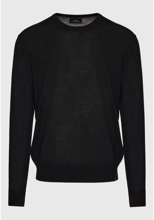 Men's crew neck sweater merino blend