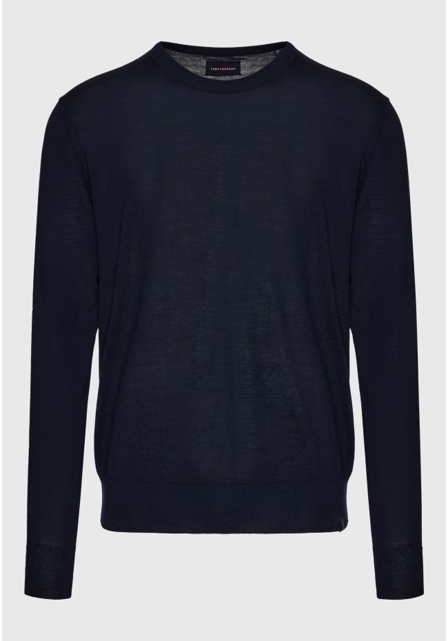 Men's crew neck sweater merino blend