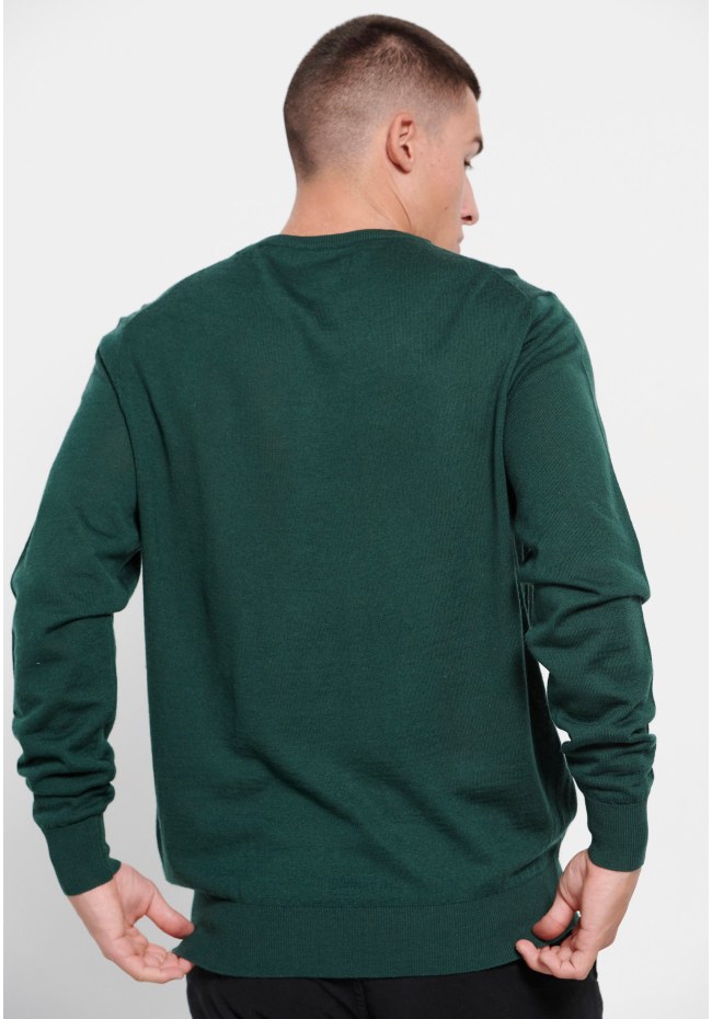 Men's crew neck sweater merino blend