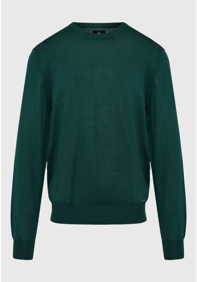 Men's crew neck sweater merino blend