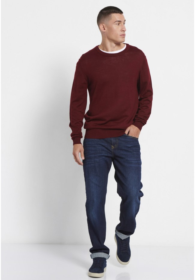 Ανδρική πλεκτή μπλούζα merino blend