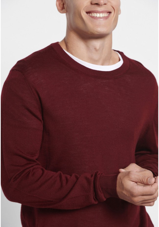 Ανδρική πλεκτή μπλούζα merino blend