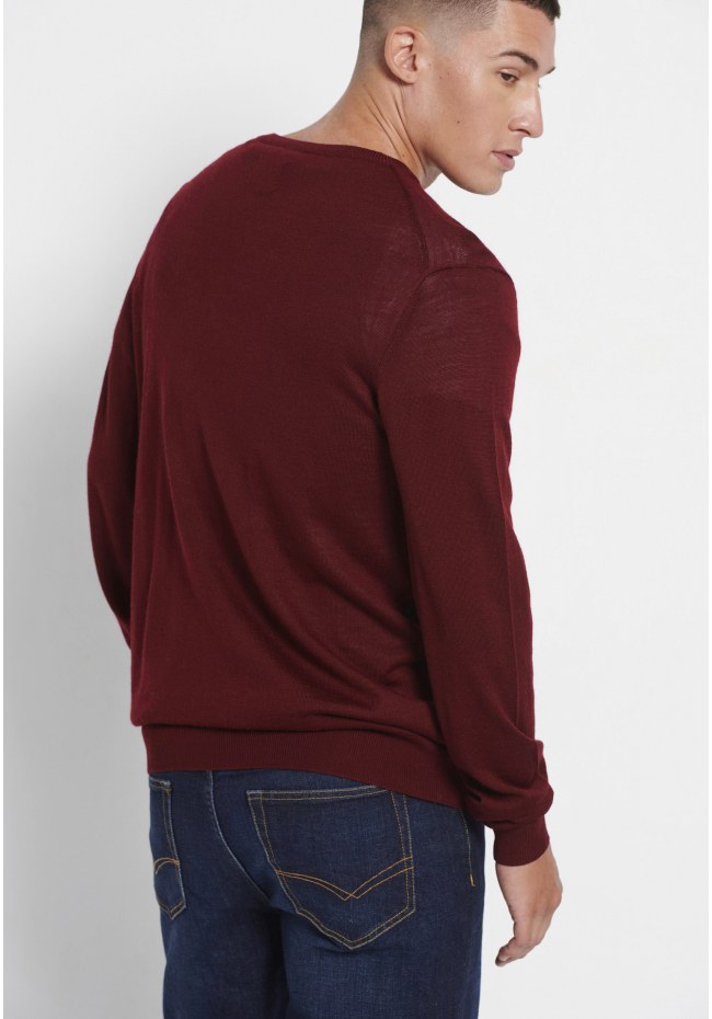 Ανδρική πλεκτή μπλούζα merino blend