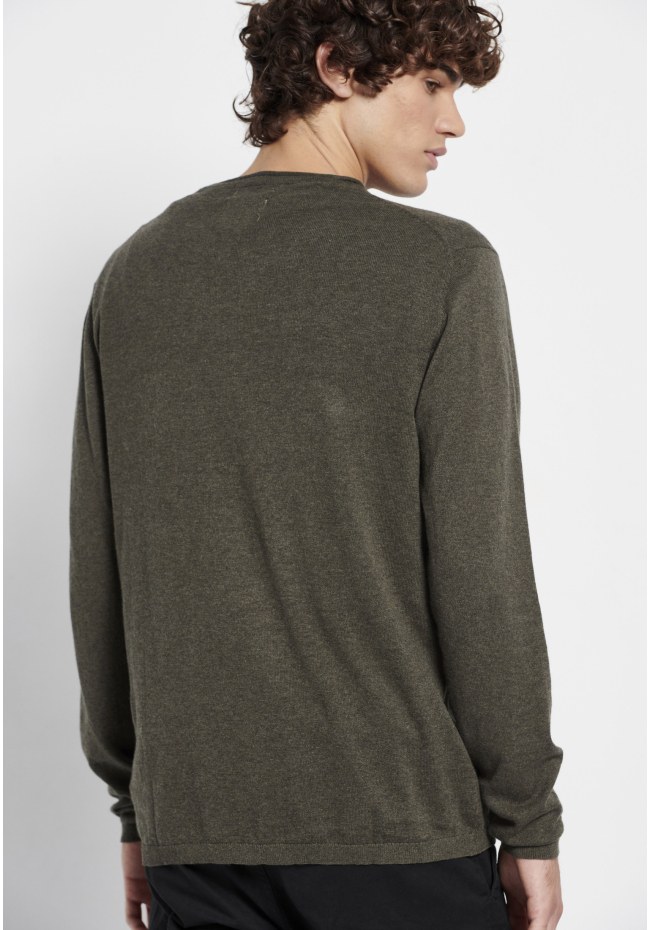 Men's cashmere blend crew neck sweater