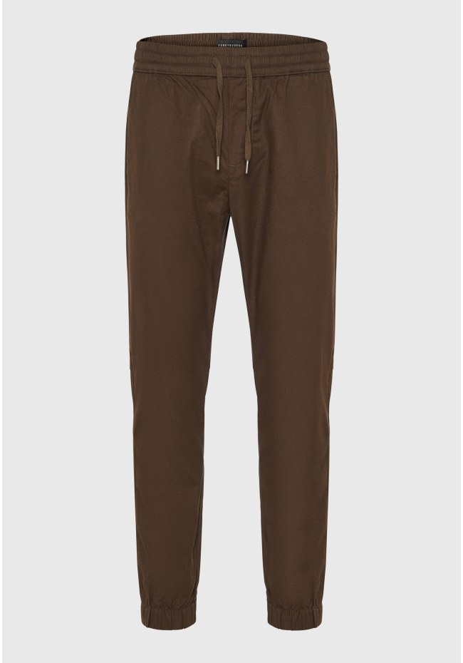 Relaxed fit chino παντελόνι σε micro ζακάρ ύφανση (dobby)