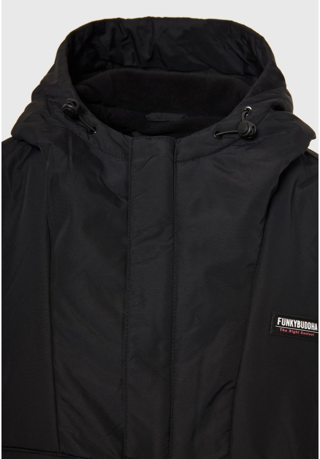 Ανδρικό overhead jacket με κουκούλα