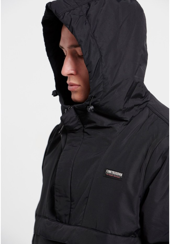 Ανδρικό overhead jacket με κουκούλα