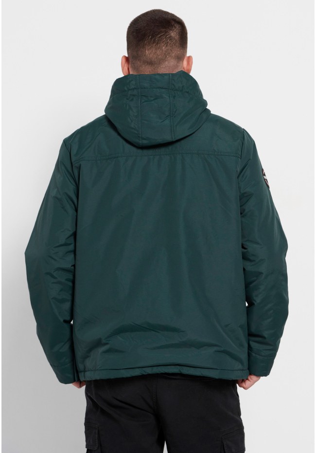 Ανδρικό overhead jacket με κουκούλα