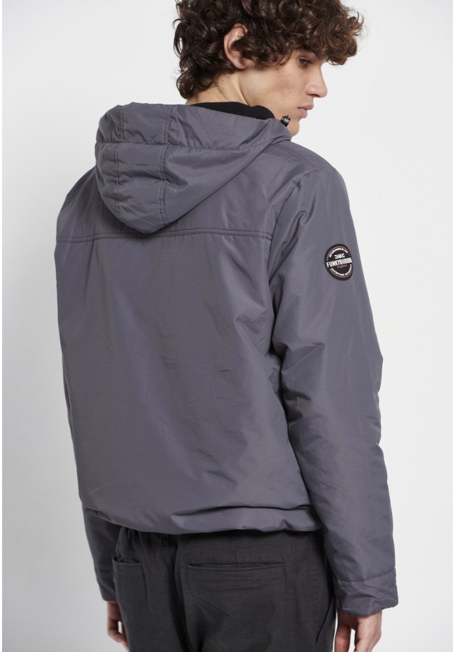 Ανδρικό overhead jacket με κουκούλα