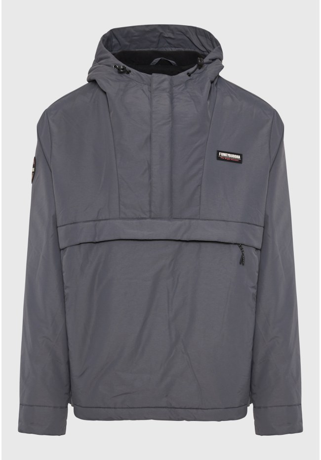 Ανδρικό overhead jacket με κουκούλα