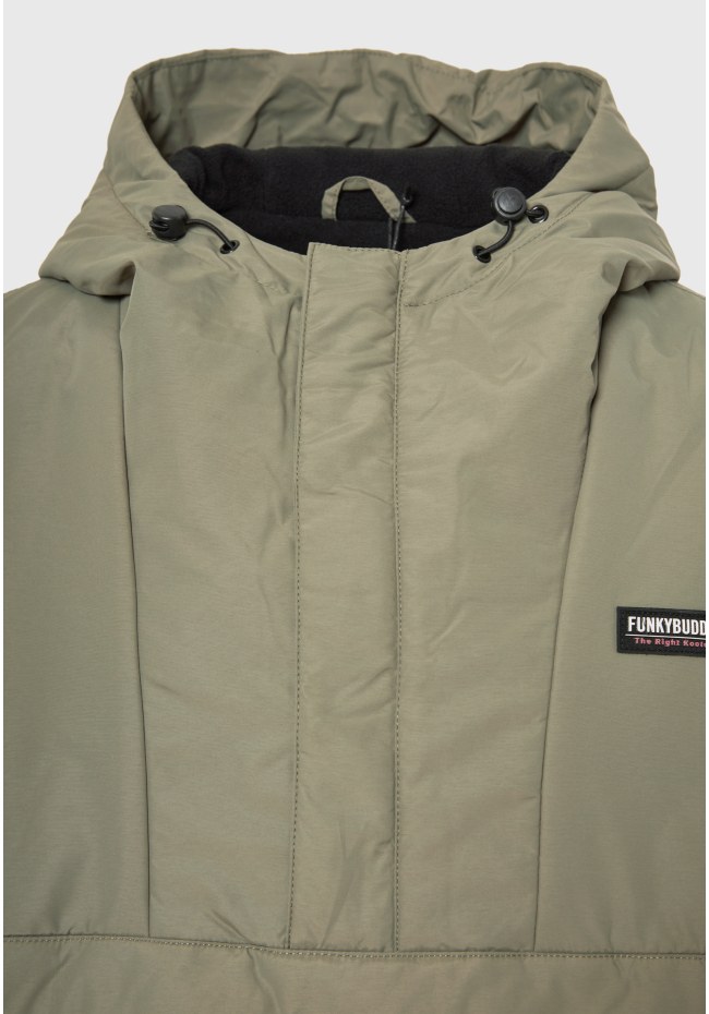 Ανδρικό overhead jacket με κουκούλα