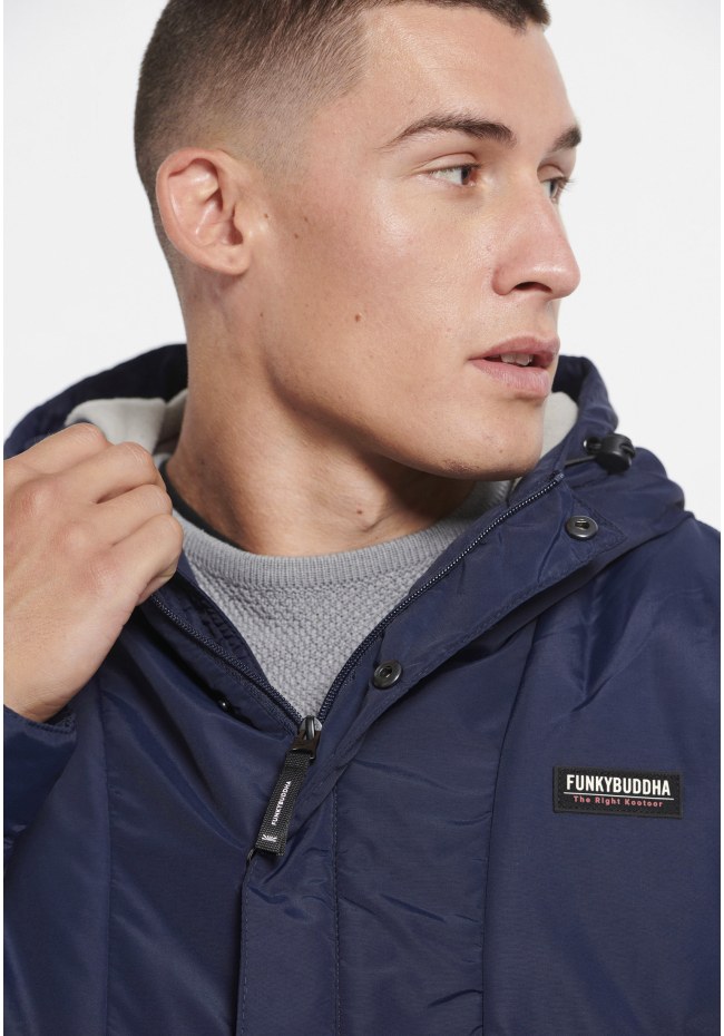 Ανδρικό overhead jacket με κουκούλα