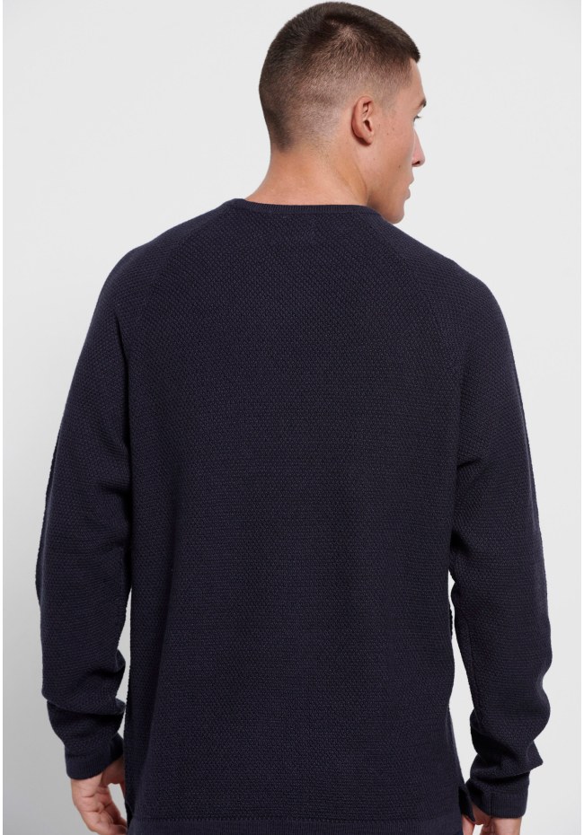 Relaxed fit πουλόβερ με στρογγυλή λαιμόκοψη