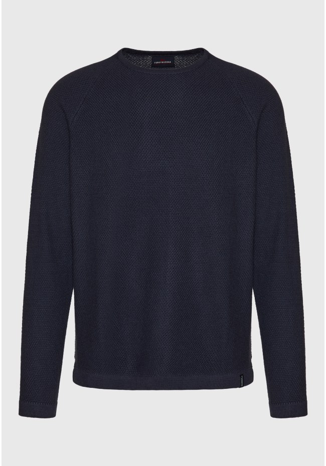 Relaxed fit πουλόβερ με στρογγυλή λαιμόκοψη