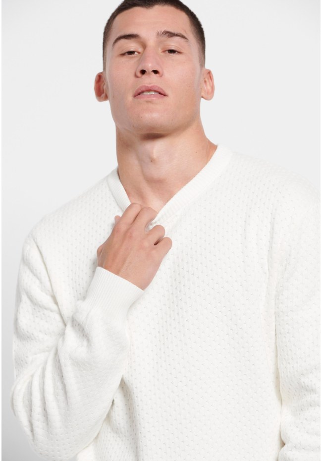 Relaxed fit πουλόβερ με 3D πλέξη