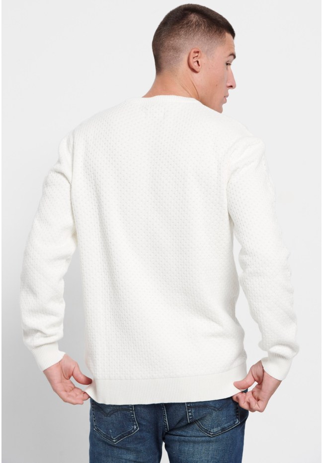 Relaxed fit πουλόβερ με 3D πλέξη