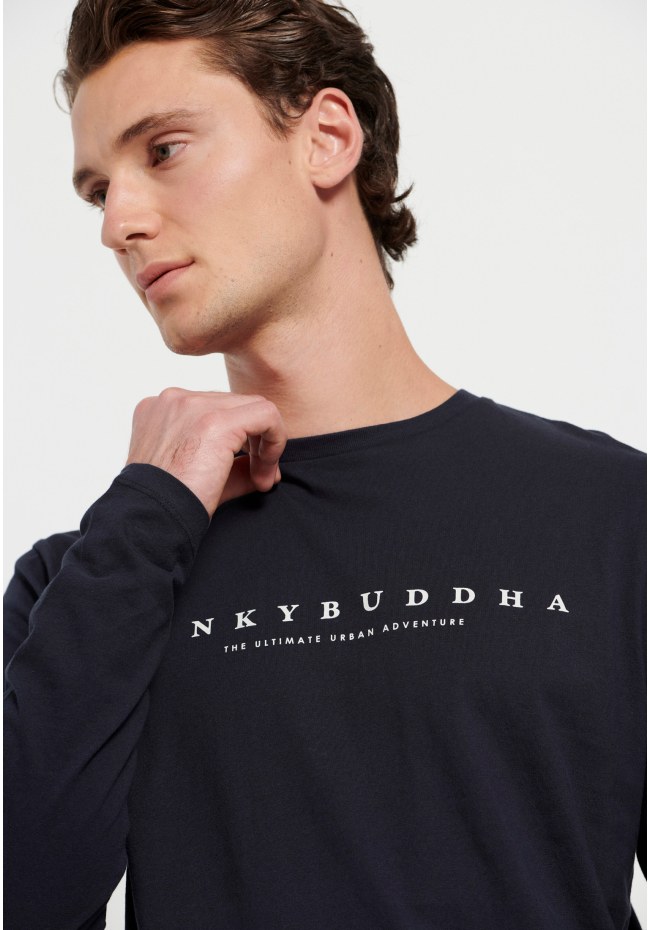Longsleeve t-shirt with branded print