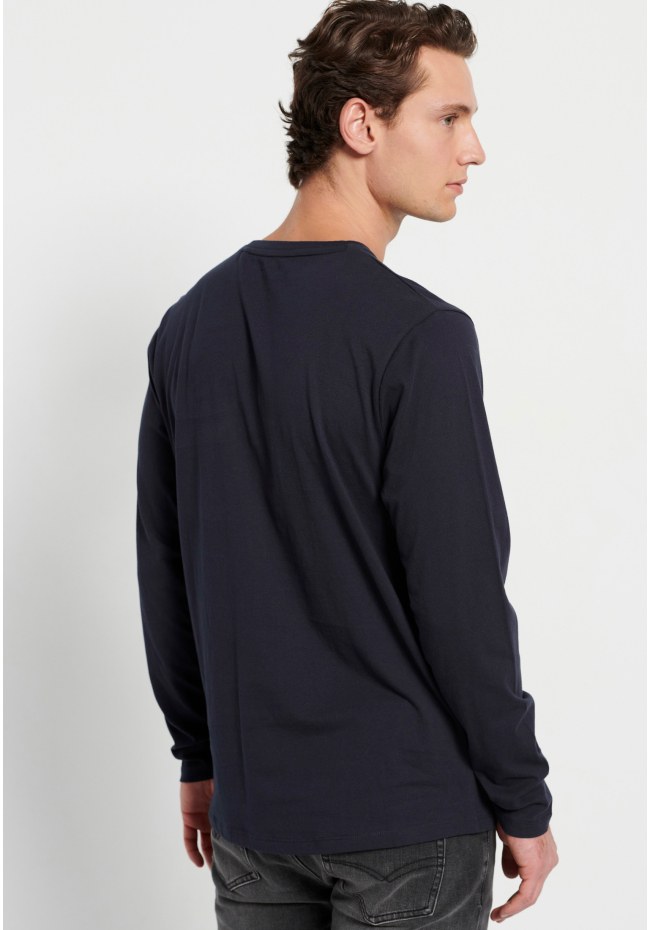 Longsleeve t-shirt with branded print