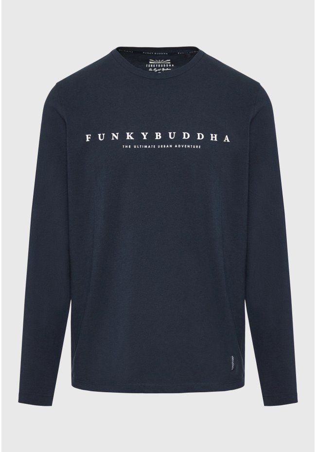 Longsleeve t-shirt with branded print
