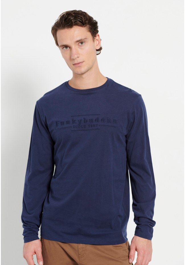 Longsleeve t-shirt with embroidered logo
