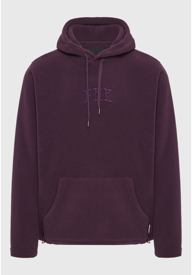 Φούτερ fleece με κουκούλα