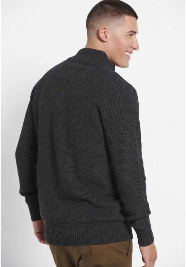 Men's half-zip sweater