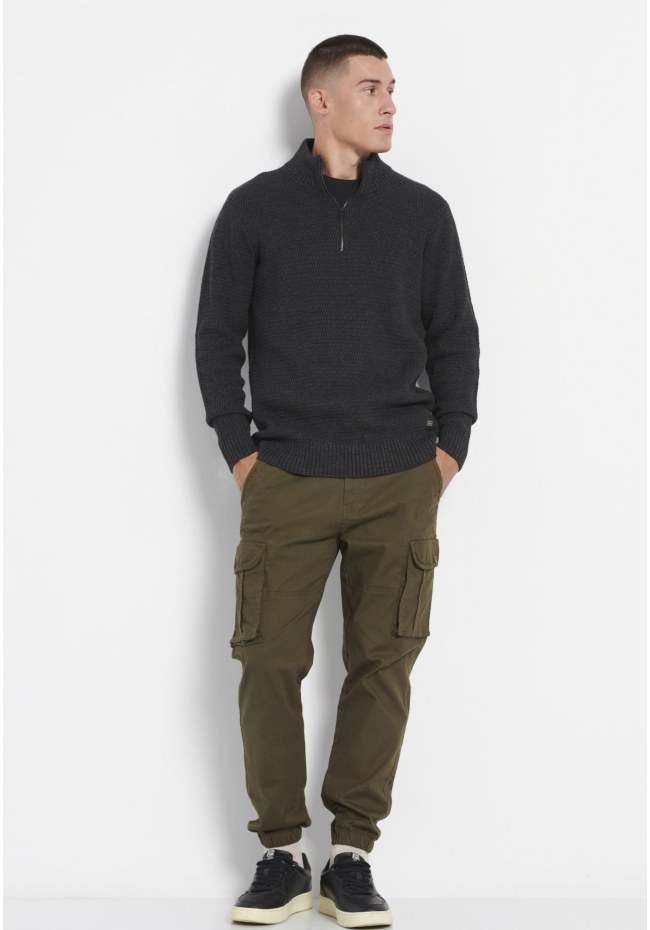 Men's half-zip sweater