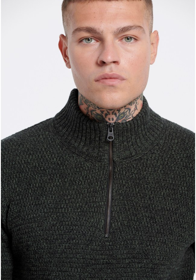Men's half-zip sweater